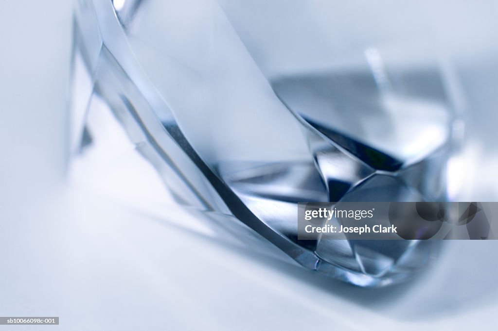 Blue diamond, close-up
