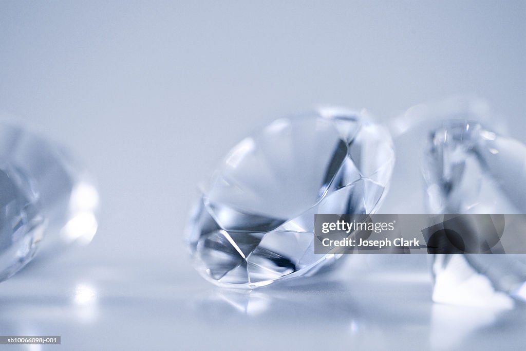 Blue diamond, close-up