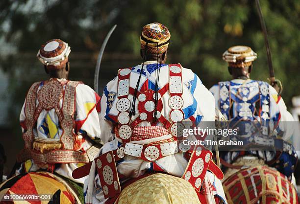 riders at durbar, maiduguri, nigeria - buttock photos stock pictures, royalty-free photos & images