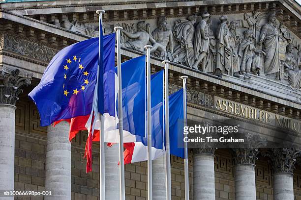 assemble nationale, paris, france - parlementsgebouw stockfoto's en -beelden