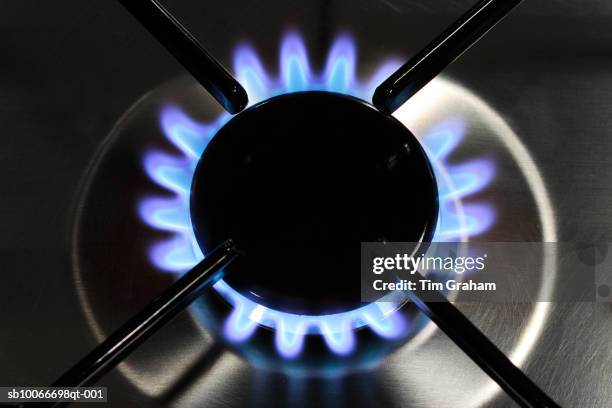 domestic gas, uk - gas cooker stockfoto's en -beelden