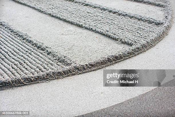 gin-kaku temple, traditional japanese garden - japanese rock garden stock pictures, royalty-free photos & images