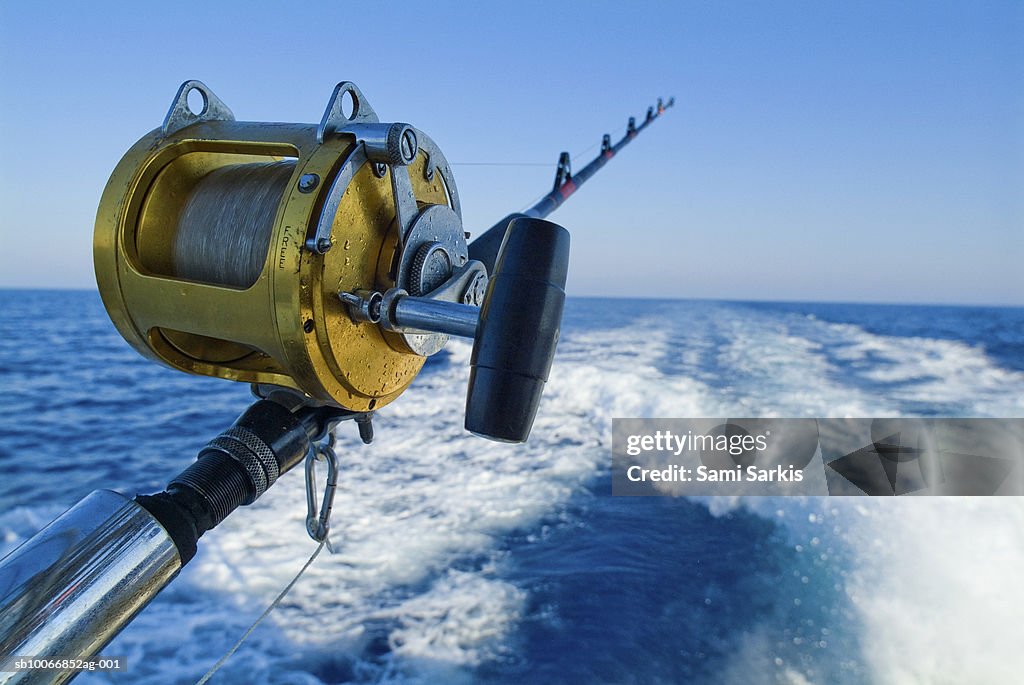Rod And Reel On Board Of Game Fishing Boat High-Res Stock Photo - Getty  Images