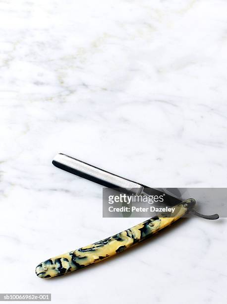 razor, close-up - straight razor stock pictures, royalty-free photos & images