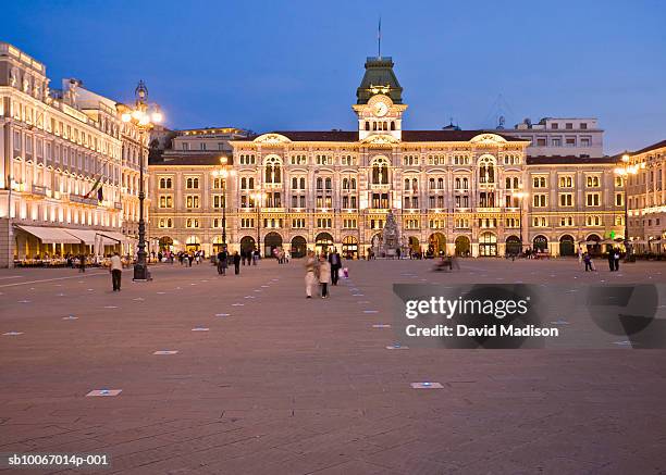 italy, fruili venezia gillia, trieste, government buildings piazza dell'unita d'italia - piazza unita ditalia foto e immagini stock