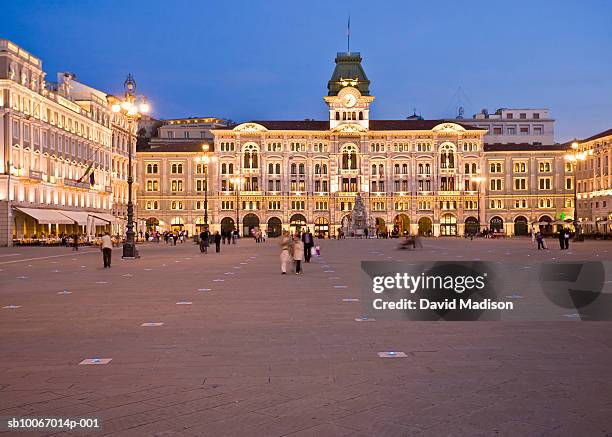 italy, fruili venezia gillia, trieste, government buildings piazza dell'unita d'italia - trieste foto e immagini stock