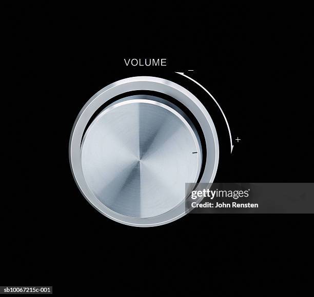 volume control, close-up - 目盛板 ストックフォトと画像