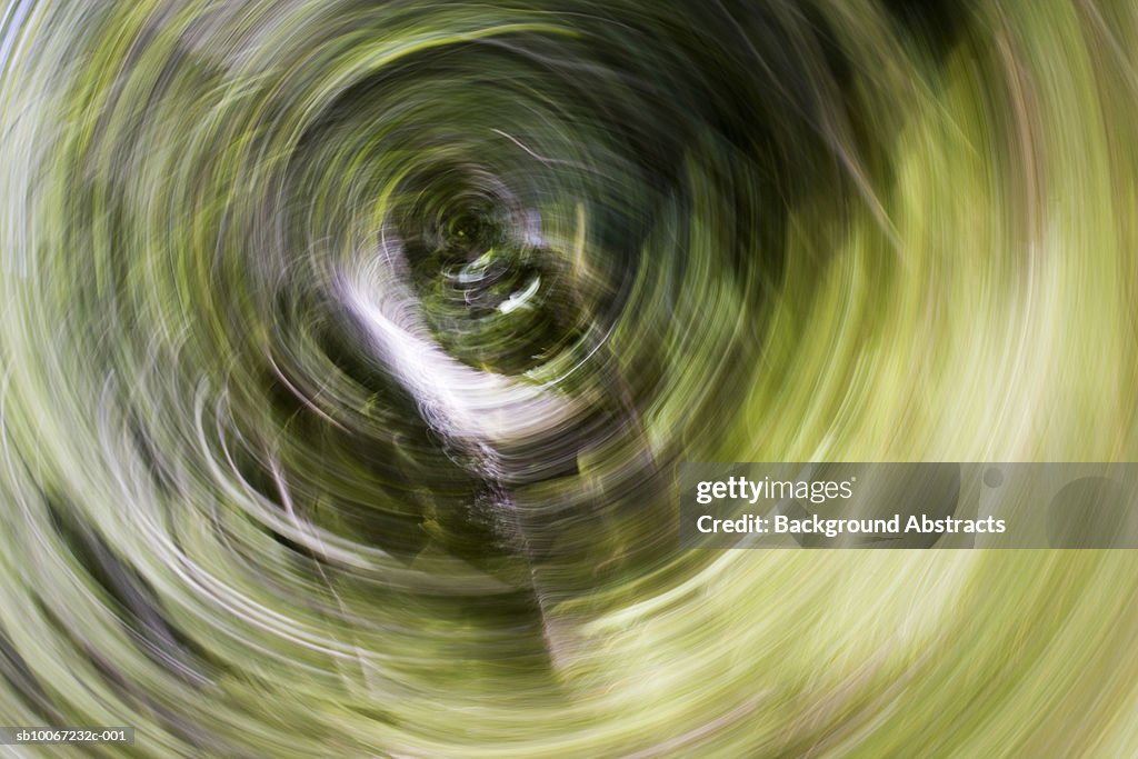 Abstract swirl of green