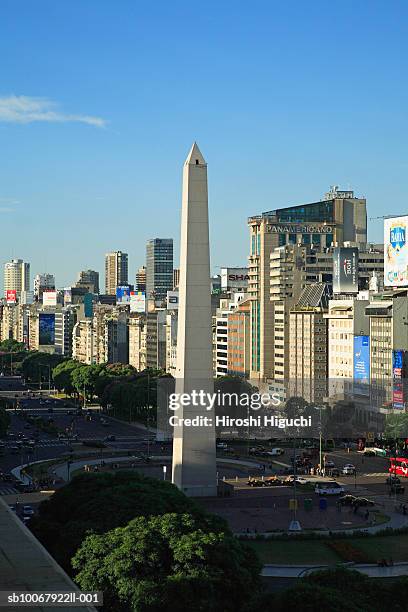 argentina, buenos aires, plaza de la republica, obelisk - obelisk bildbanksfoton och bilder