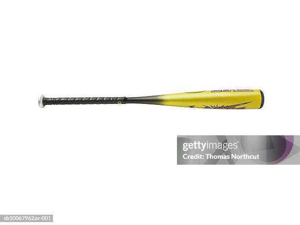 baseball bat on white background - baseballschläger stock-fotos und bilder