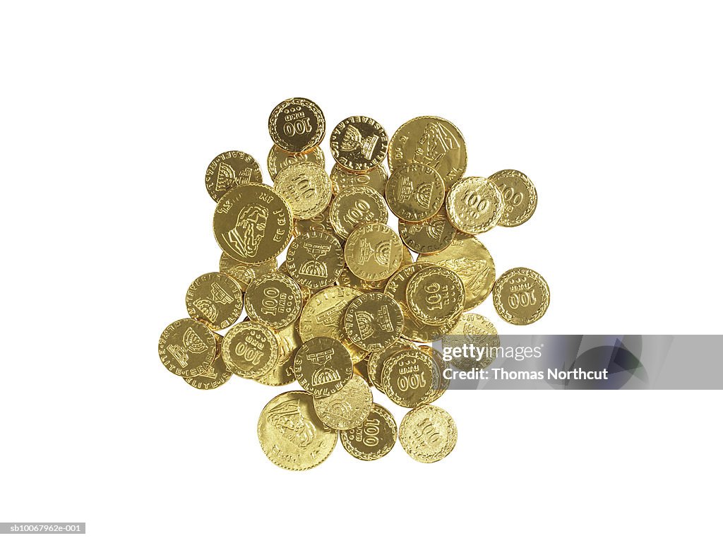 Hanukah gelt (chocolate gold coins)