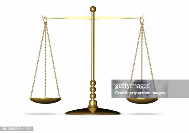 weight scale on white background - scales of justice stock pictures, royalty-free photos & images