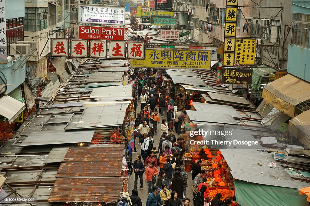 China, Hong Kong, Mong Kok, Street market