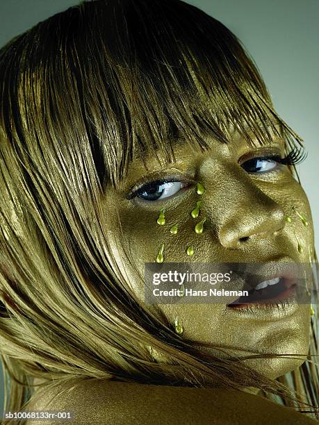 112 Gold Body Paint Portrait Stock Photos, High-Res Pictures, and