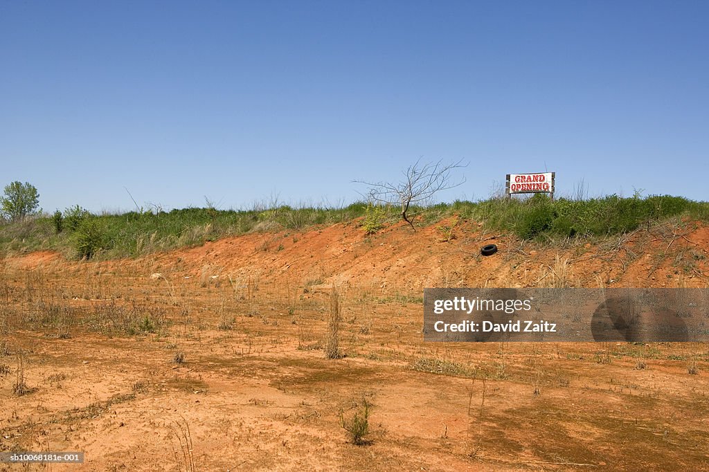 USA, South Carolina, Grand Opening sign