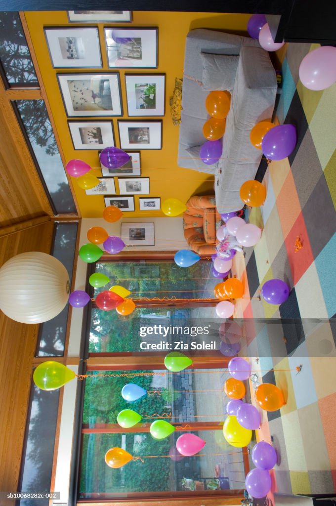 Balloons in room