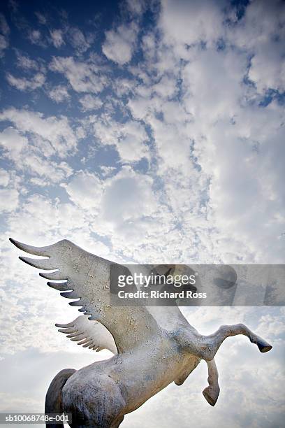 statue of unicorn - unicorn stock pictures, royalty-free photos & images