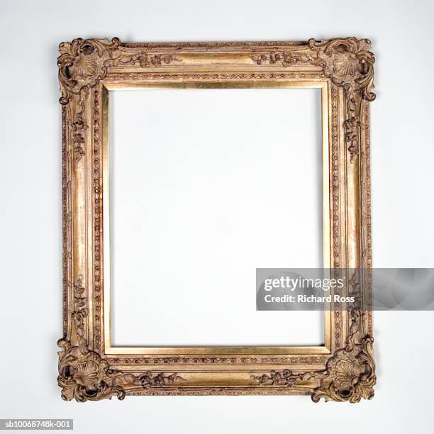 orante picture frame on black background - ornate stock pictures, royalty-free photos & images