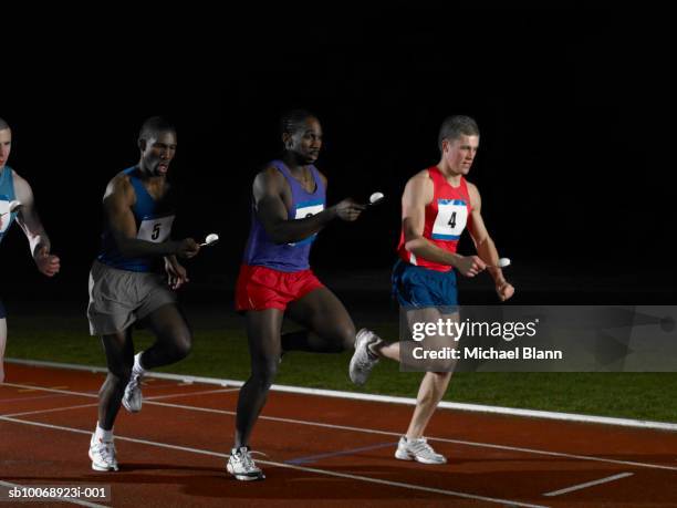 athletes competing in egg and spoon race - dark humor stock pictures, royalty-free photos & images