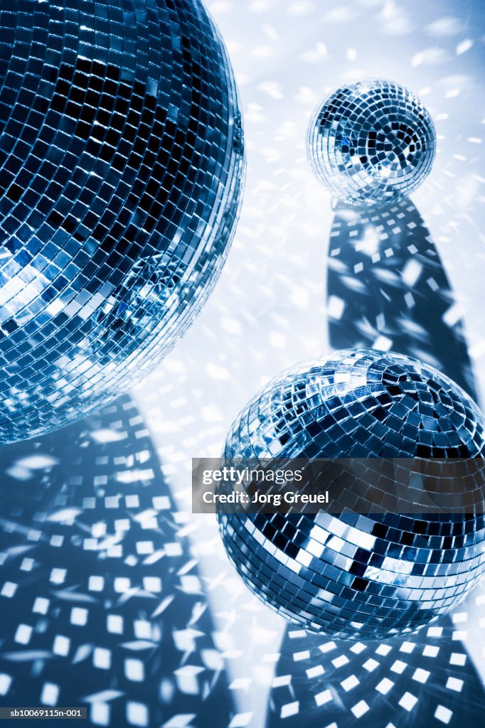 Mirror balls, close up