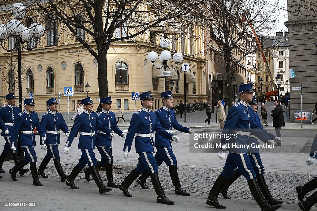 Security guard in parade