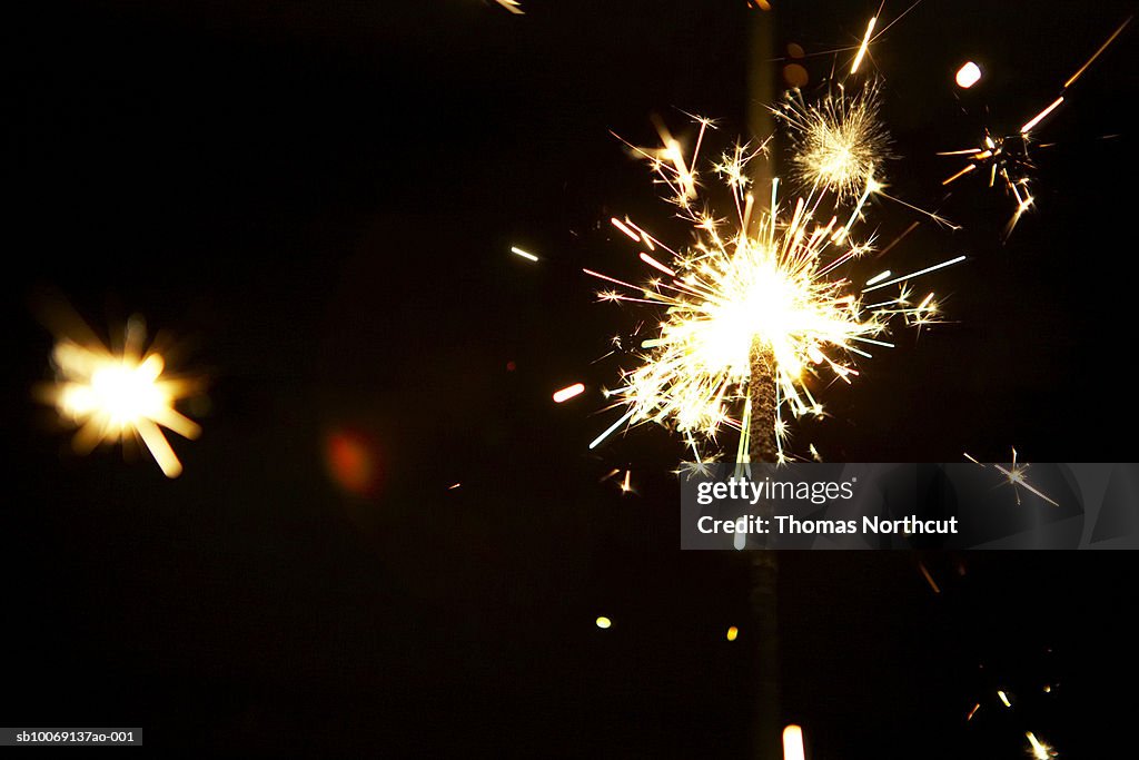 Close-up of sparkler