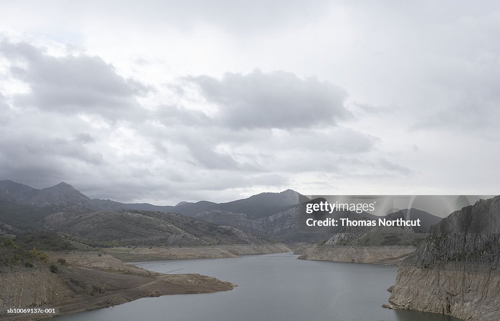 Spain, rock formations and San Vincente river