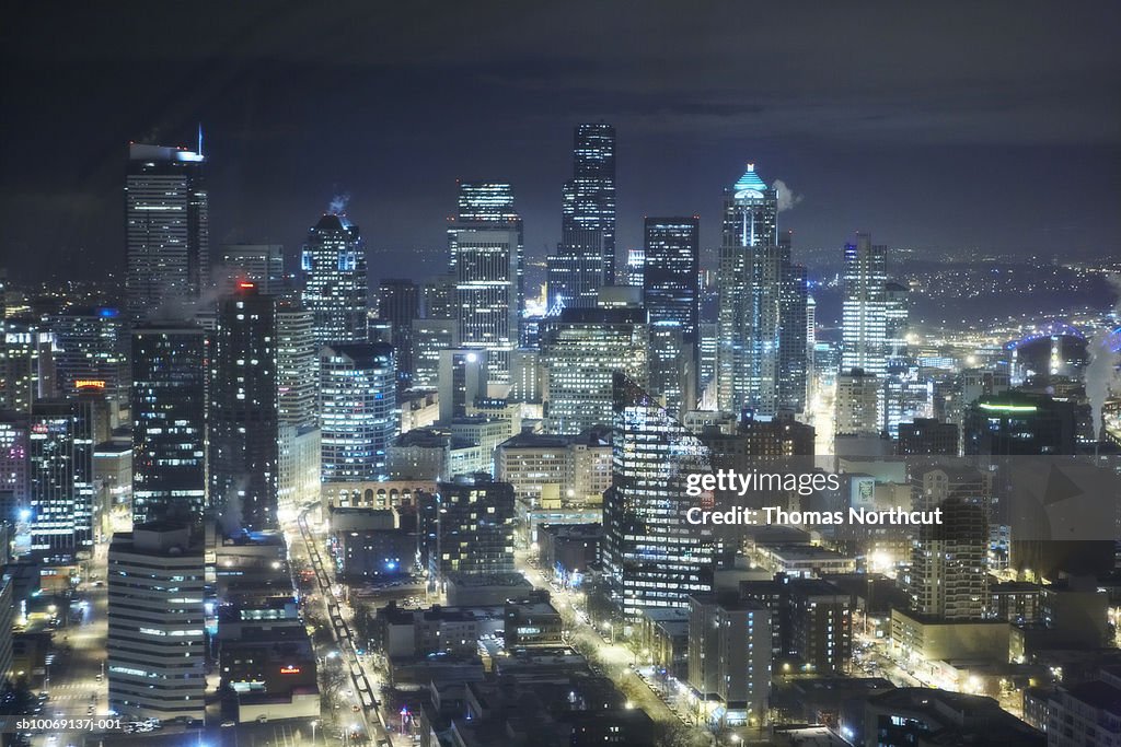 Night view of modern city