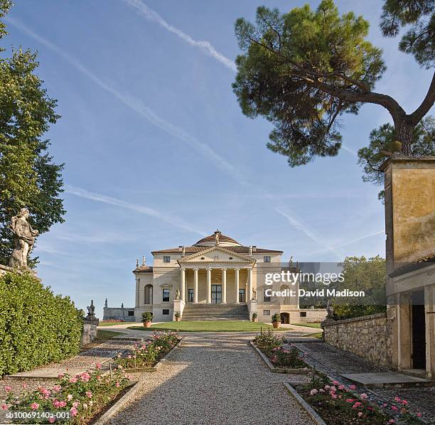 italy, veneto, vicenza, la rotonda - neo classical fotografías e imágenes de stock