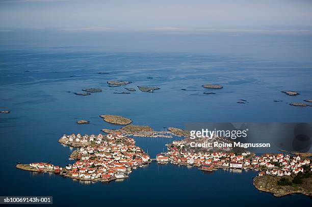 sweden, bohuslan, stromstad, aerial view - västra götaland county stock pictures, royalty-free photos & images