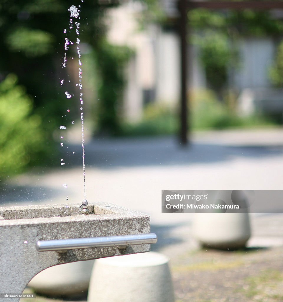 Japan, Tokyo, Nerima, Water fountain in park