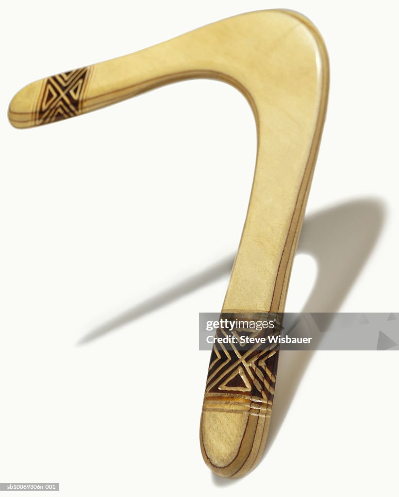 Boomerang on white background