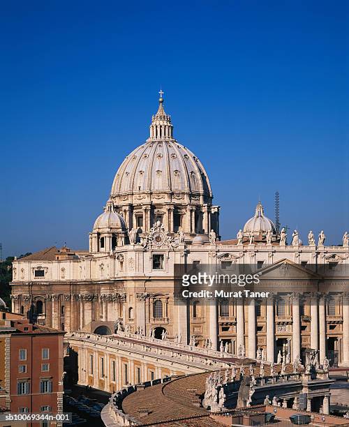 italy, rome, vatican, st. peter's basilica - basilica 個照片及圖片檔