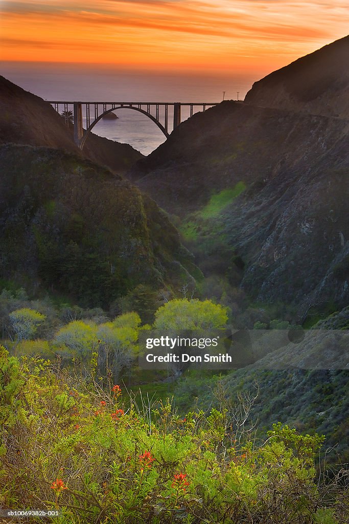 USA, California, Big Sur, Bixby Bridge