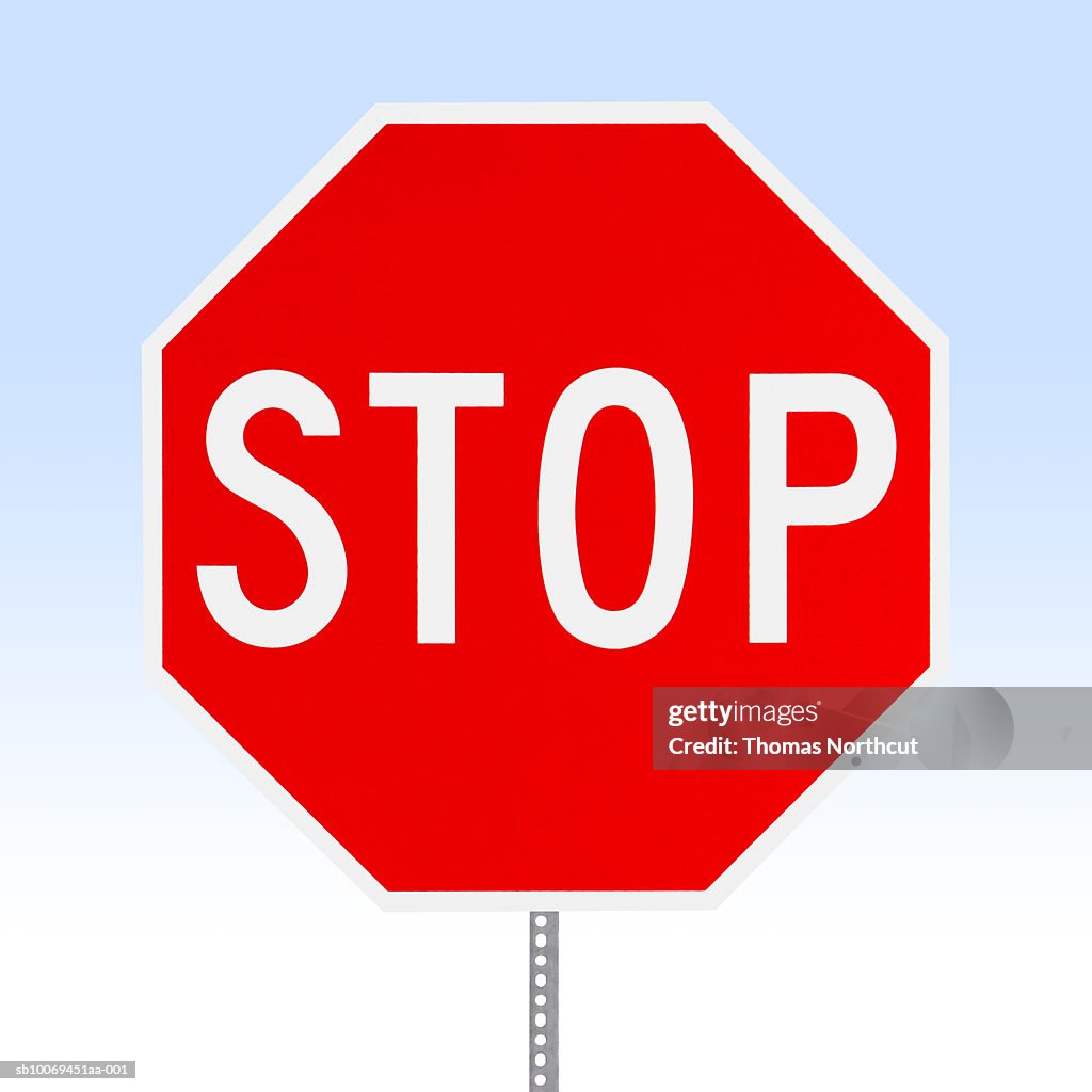 Stop Sign Studio Shot Closeup High-Res Stock Photo - Getty Images