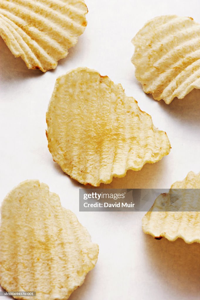 Potato chips, studio shot