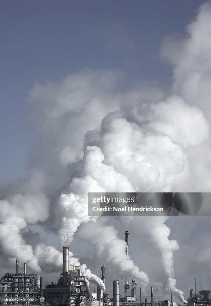 Canada, Saskatchewan, Oil refinery smokestacks
