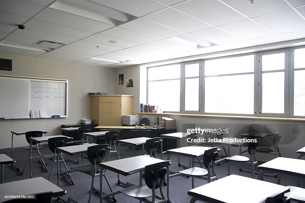 High school classroom