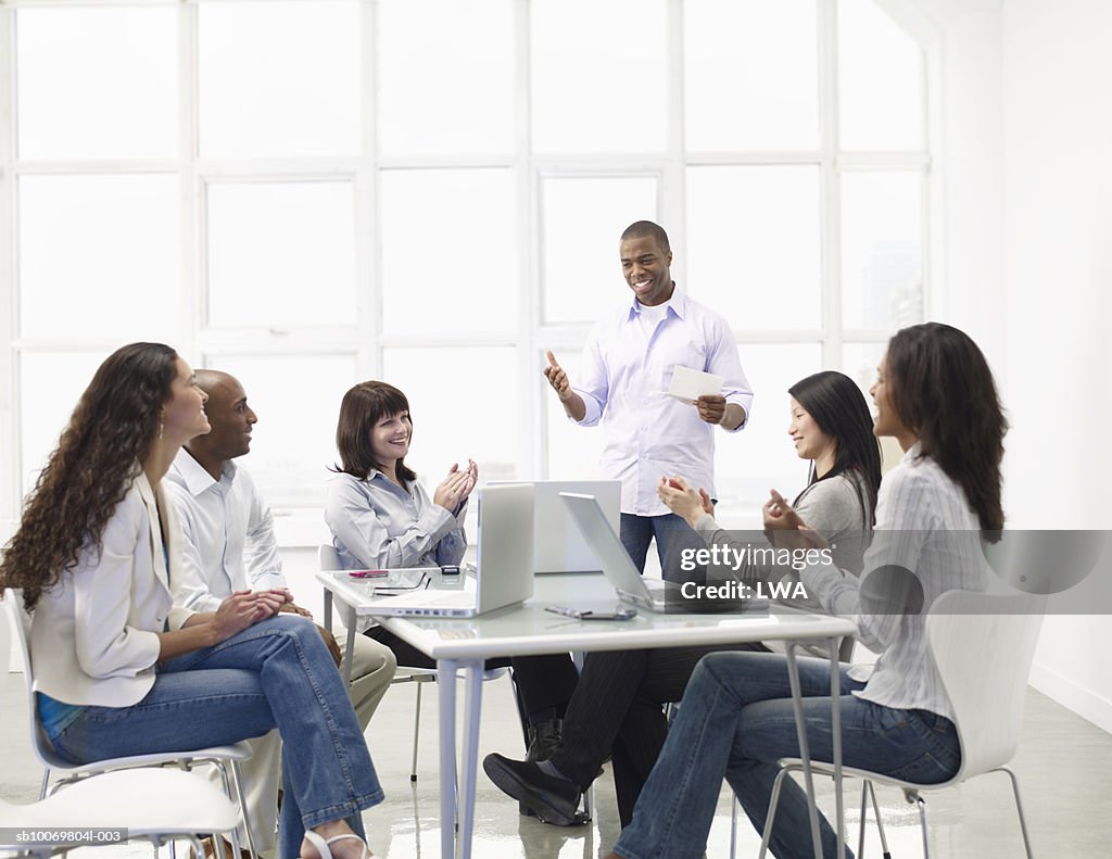 Group of business people at meeting