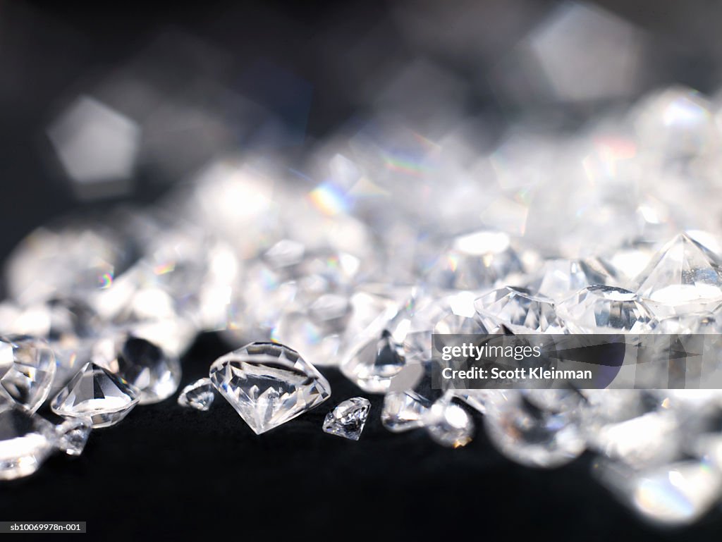 Diamonds, close-up