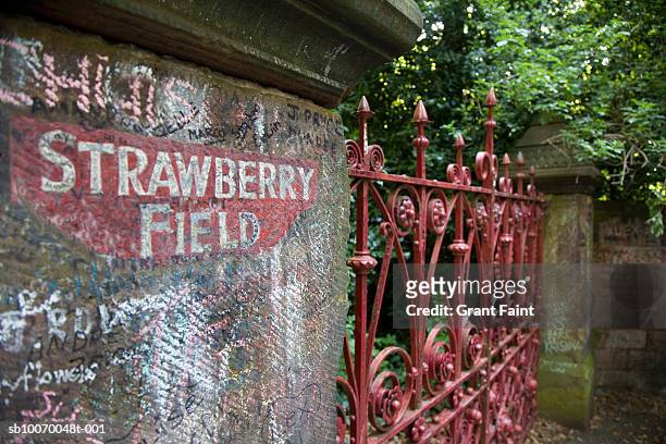UK, England, Liverpool, Strawberry Field gate