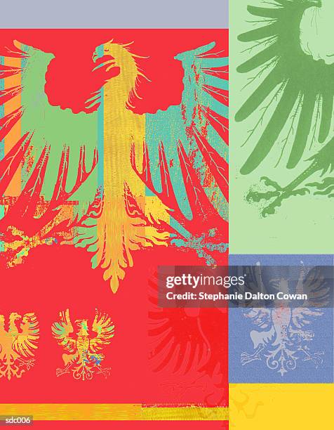 german eagle - national icon stock illustrations