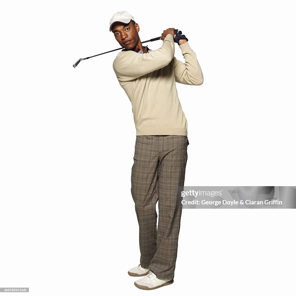 Portrait of a golfer