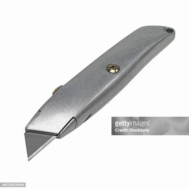 close up of a blade cutter - blade photos et images de collection