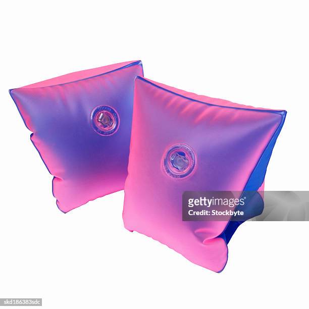 close up of arm bands - arm floats stock pictures, royalty-free photos & images