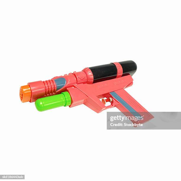 elevated view of a water-pistol - waterpistool stockfoto's en -beelden