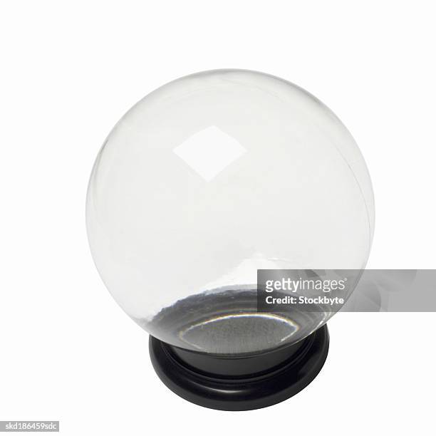 close up of a crystal ball - crystal stock-fotos und bilder