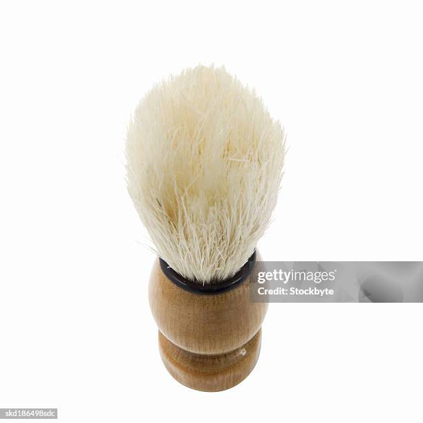 elevate view of a shaving brush - shaving brush stock pictures, royalty-free photos & images