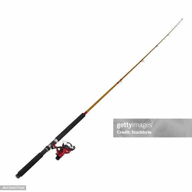 close up of a fishing rod - fishing pole stock pictures, royalty-free photos & images