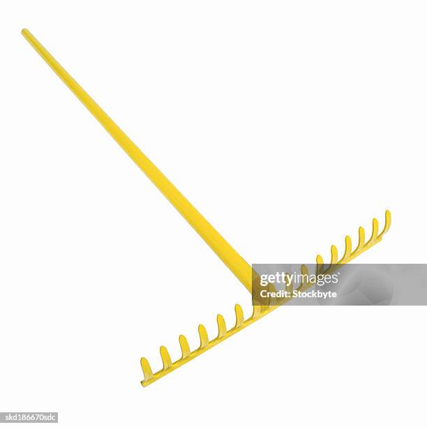 close up of a rake - rake stock-fotos und bilder